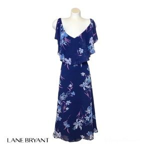 Lane Bryant Navy Floral Dress